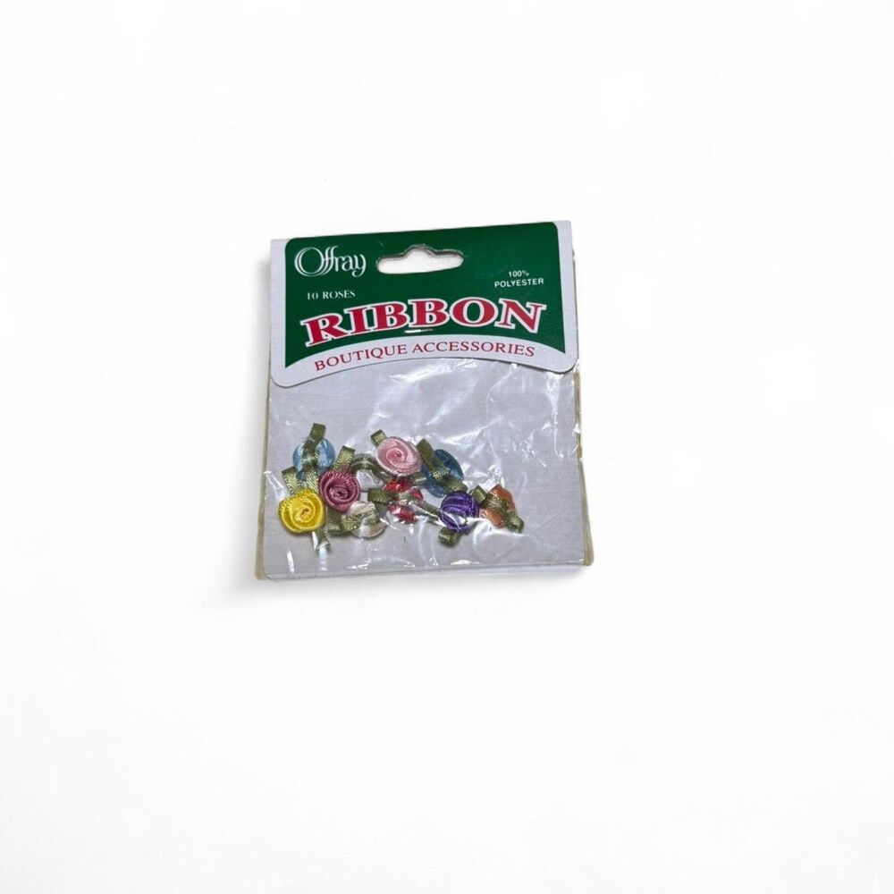 3 Packs Offray Ribbon Flower Roses Embellishments - Picture 4 of 5